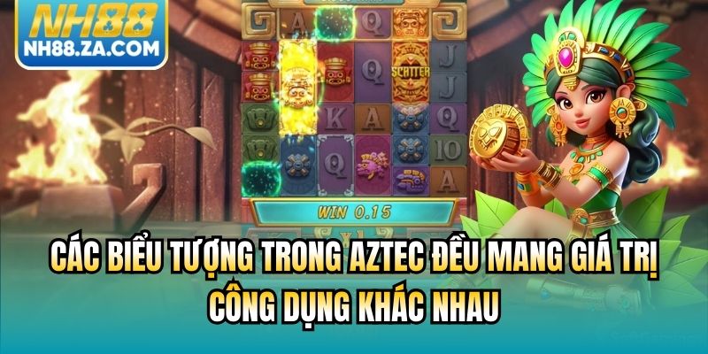 Các biểu tượng trong Aztec đều mang giá trị, công dụng khác nhau